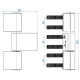 Doorhinge A300 3-part image Doorhinge A300 3-part image