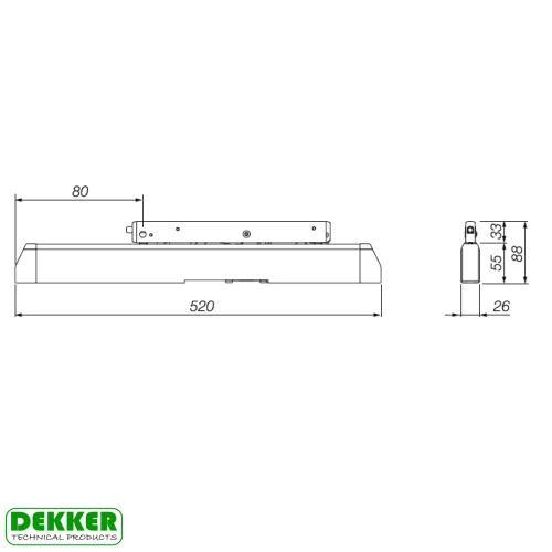 FANLIGHT ACTUATOR PRIMAT-E K-195 1-Stay image FANLIGHT ACTUATOR PRIMAT-E K-195 1-Stay image