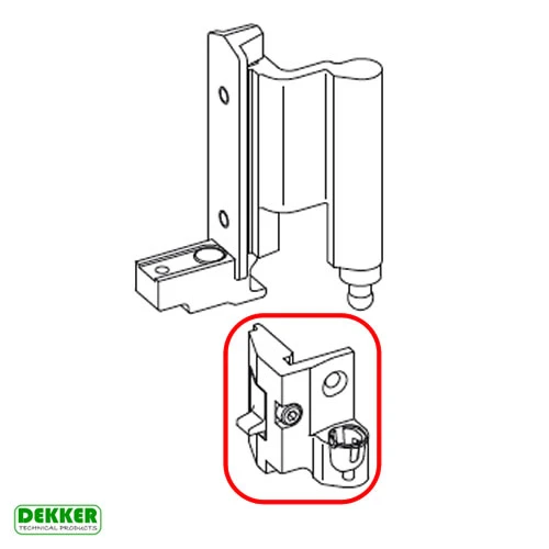 CORNER BEARING HUECK, RIGHT, GREY image CORNER BEARING HUECK, RIGHT, GREY image