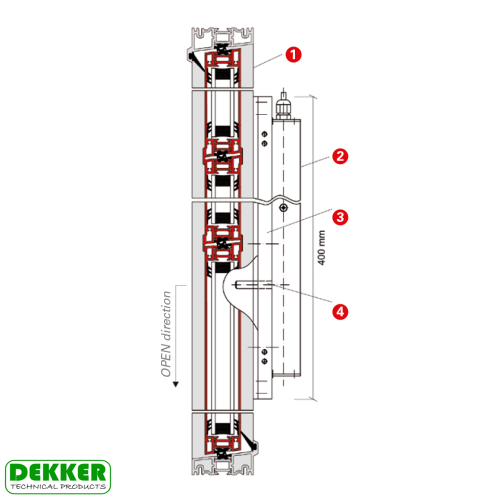 Image SLIT LOUVRE ACTUATOR EA-L/S-1000 SLIT LOUVRE ACTUATOR EA-L/S-1000 image